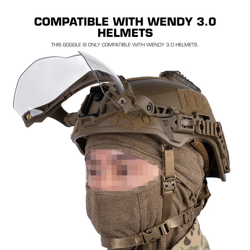 WOSPORT TACTICAL HELMET FLIP GOGGLES (FOR WENDY )  [WST-HL-103-ACC-01]