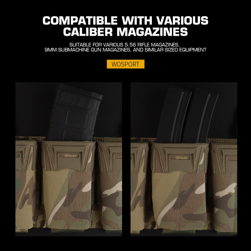 WOSPORT K-TYPE K-TYPE TRIPLE MAG POUCH PANEL [WST-VE-118-ACC-01]