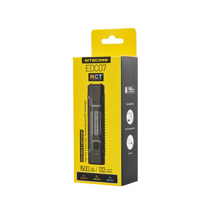 NITECORE EDC07(1500LM) ULTRA SLIM & LIGHTWEIGHT HIGH CRI THREE COLOR TEMPERATURES EDC FLASHLIGHT [NC-EDC07]