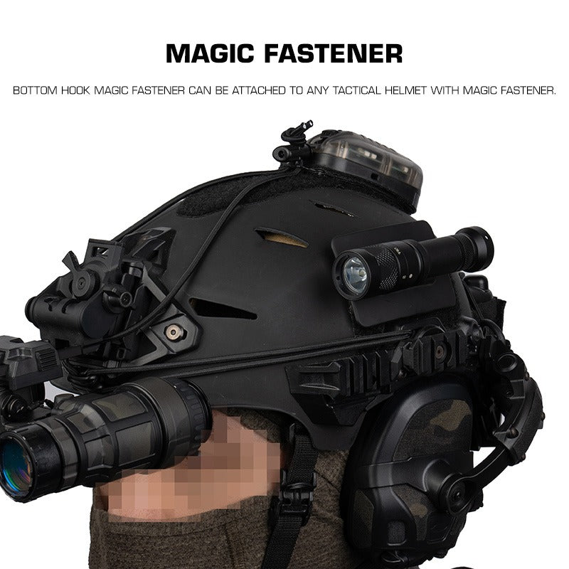 WOSPORT HELMET MAGIC FASTENER FLASHLIGHT MOUNT（WITH BARREL） [WST-FL-ACC-55]