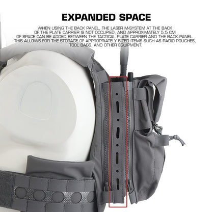 WOSPORT BACK PANEL ZIPPER EXTENSION [WST-VE-ACC-40]