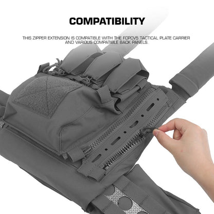WOSPORT BACK PANEL ZIPPER EXTENSION [WST-VE-ACC-40]