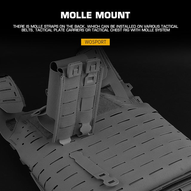 WOSPORT 5.56 WEBBING DOUBLE MAG POUCH [WST-MG-119]