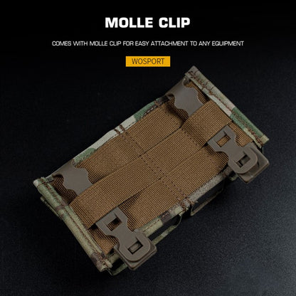 WOSPORT FAST 9MM &5.56 DOUBLE MAG POUCH (SHORT) [WST-MG-F-06]