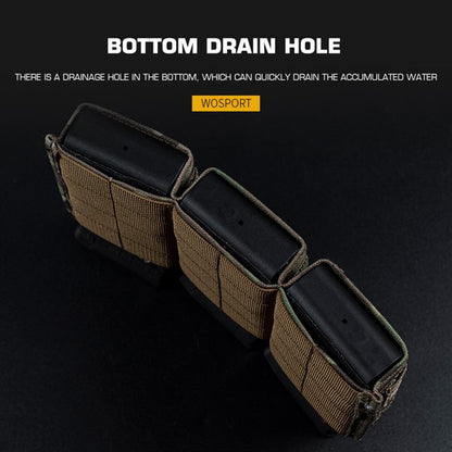 WOSPORT FAST 5.56 TRIPLE MAG POUCH (MEDIUM) [WST-MG-F-12]