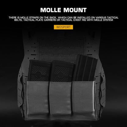 WOSPORT LIGHTWEIGHT ELASTIC TRIPLE MAG POUCH [WST-MG-116]