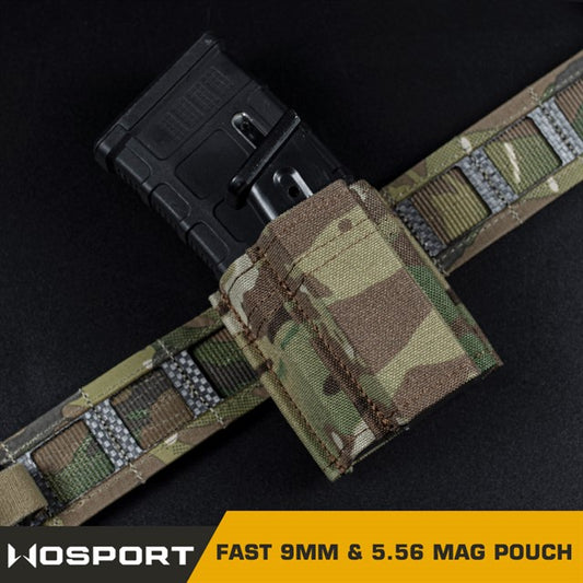 WOSPORT FAST 9MM & 5.56 MAG POUCH (SHORT) [WST-MG-F-07]