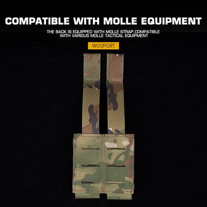 WOSPORT OPEN TYPE DOUBLE PISTOL MAG POUCHES [WST-MG-72]