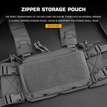 WOSPORT MK4 CHEST RIG MICRO FIGHT ZIP COVER [WST-VE-74-ACC-07]