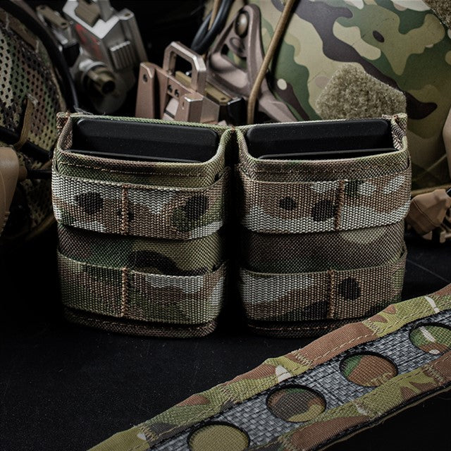 WOSPORTFAST 5.56 DOUBLE MAG POUCH (SHORT)[WST-MG-F-09]