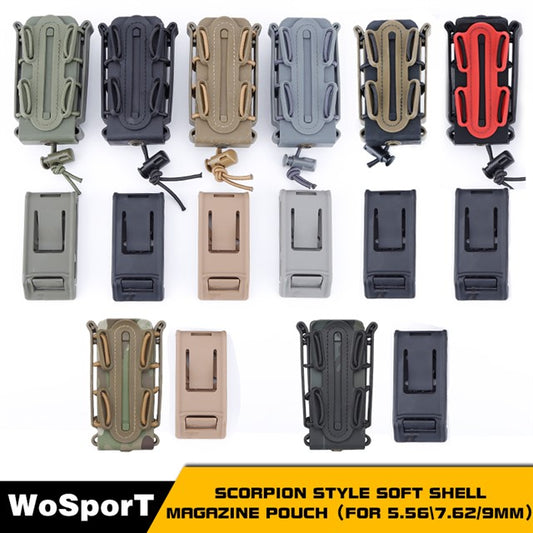 WOSPORT SCORPION STYLE SOFT SHELL MAGAZINE POUCH (FOR 9MM) [WST-MG-35]