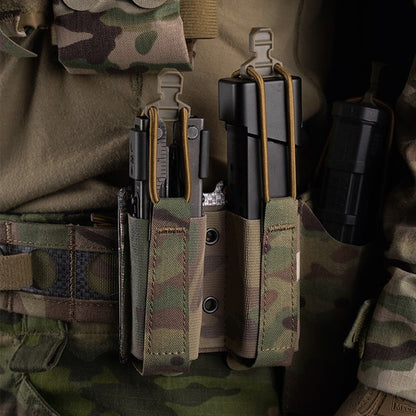WOSPORT DOUBLE ELASTIC MAG POUCH（PISTOL） [WST-MG-70]