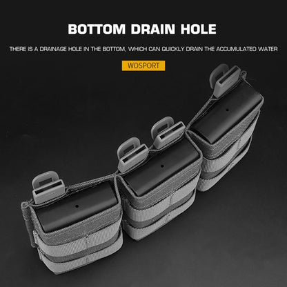 WOSPORT FAST 5.56 TRIPLE MAG POUCH (MEDIUM) [WST-MG-F-12]