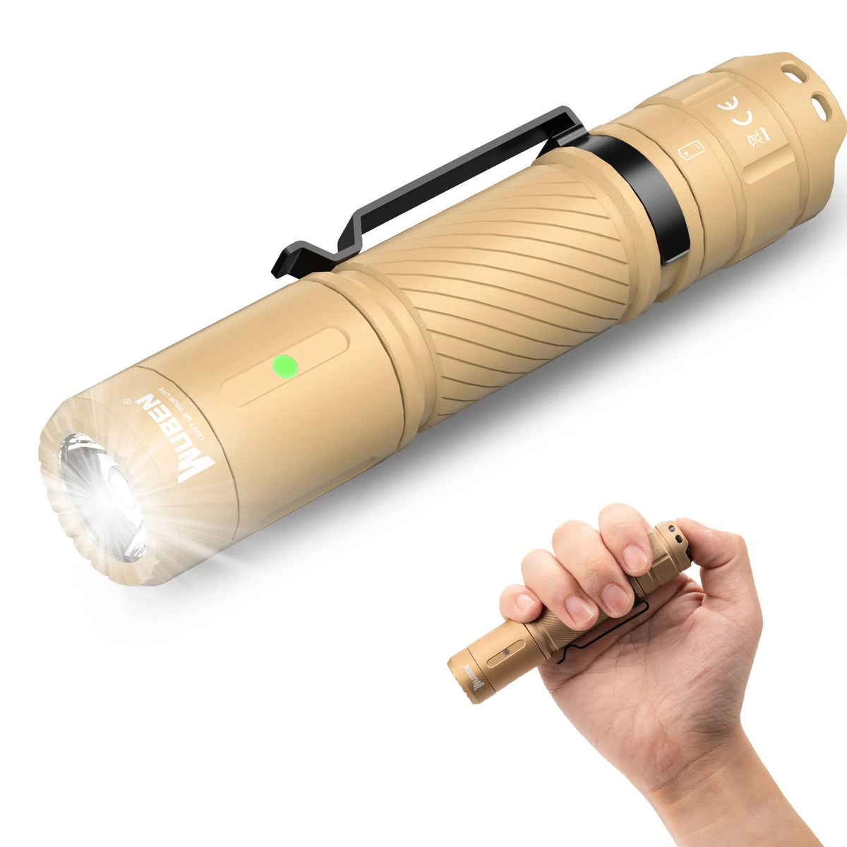 WUBEN C3 1200 LUMEN COMPACT EDC TACTICAL POCKET FLASHLIGHT[WB-C3]