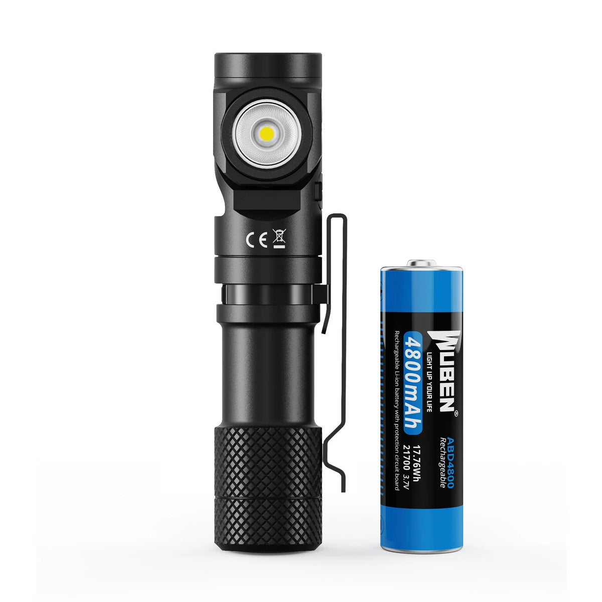 WUBEN L1 2000 LUMENS RECHARGEABLE EDC TACTICAL FLASHLIGHT[WB-L1]