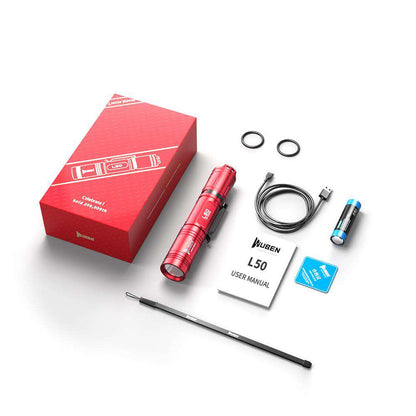 WUBEN WUBEN L50 EDC RECHARGEABLE 18650 TACTICAL LED FLASHLIGHT[WB-L50]